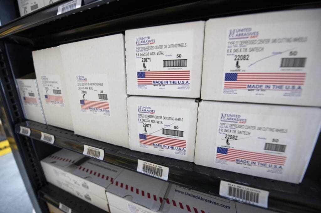 United Abrasives on shelf